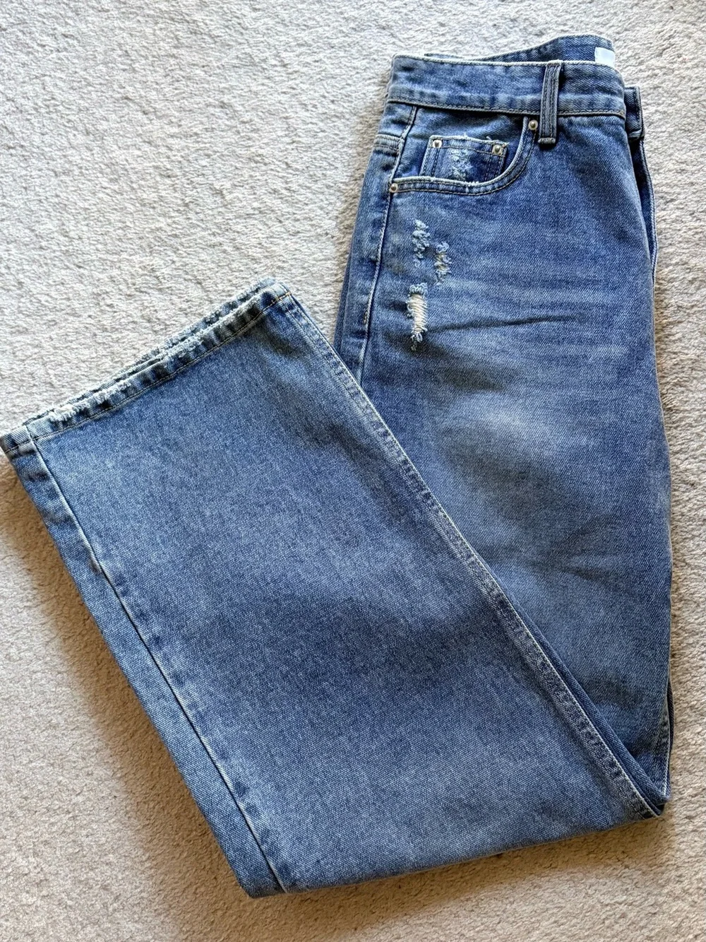 Oak + Fort Wide Leg Jeans - Picture 1 of 6